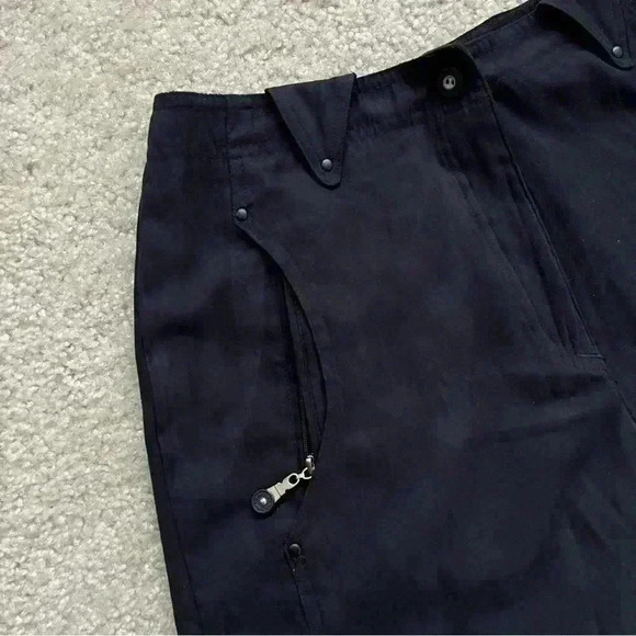 Jamie Sadock Women’s High Rise Black Polyester Black Shorts 8.5” Inseam Size 2 - Picture 11 of 16